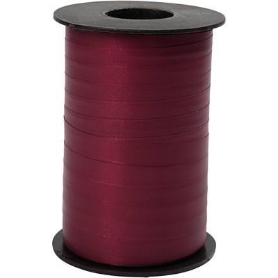 Creativ Company Cadeaulint, b: 10 mm, matt, donkerrood, 250 m/ 1 rol