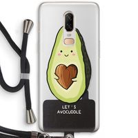 Avocuddle: OnePlus 6 Transparant Hoesje met koord