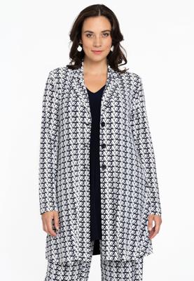 Yoek Blazer A-lijn | Beige | Maat 54/56