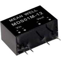 Mean Well MDS01N-12 DC/DC-convertermodule 84 mA 1 W Aantal uitgangen: 1 x Inhoud 1 stuk(s) - thumbnail