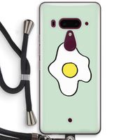 Spiegelei: HTC U12+ Transparant Hoesje met koord