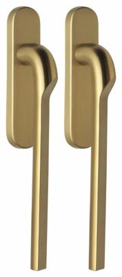 Formani Rivio by Gensler GL230PAY massieve paarsgewijze set hefschuifdeurbeslag inclusief cilindergat PC69 - PVD mat goud