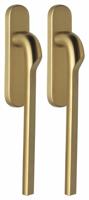 Formani Rivio by Gensler GL230PAY massieve paarsgewijze set hefschuifdeurbeslag inclusief cilindergat PC69 - PVD mat goud