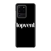 Topvent Zwart: Volledig geprint Samsung Galaxy S20 Ultra Hoesje