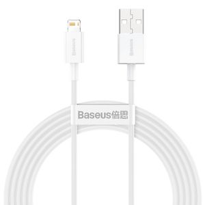 Baseus CALYS-C02 mobiele telefoonkabel Wit 2 m USB A Lightning