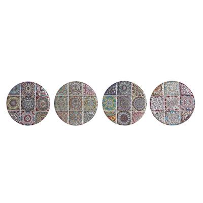 Onderzetters Home ESPRIT Kurk Dolomite Mandala Indiaas Met reliëf