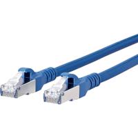 Metz Connect 1308455044-E RJ45 Netwerkkabel, patchkabel CAT 6A S/FTP 5.00 m Blauw Snagless 1 stuk(s) - thumbnail