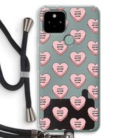 Chicks before dicks: Pixel 5 Transparant Hoesje met koord