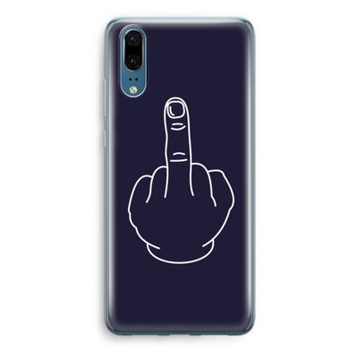 F**k U: Huawei P20 Transparant Hoesje