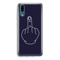 F**k U: Huawei P20 Transparant Hoesje F**k U: Huawei P20 Transparant Hoesje