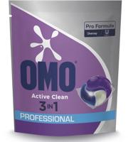 Omo Professional Pro Formula Active Clean 3 in 1 wasmiddel, pak van 80 capsules