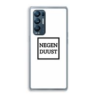 Negenduust vierkant: Oppo Find X3 Neo Transparant Hoesje Negenduust vierkant: Oppo Find X3 Neo Transparant Hoesje