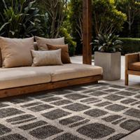 Vloerkleed Ruskin Rechthoekig - Zwart Wit 300x200cm - Polypropyleen - Dekbed-Discounter.nl