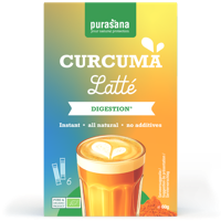Purasana Instant curcuma latte 6x10g bio 60 Gram