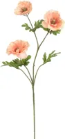 Pure Royal kunsttak klaproos 72cm oranje
