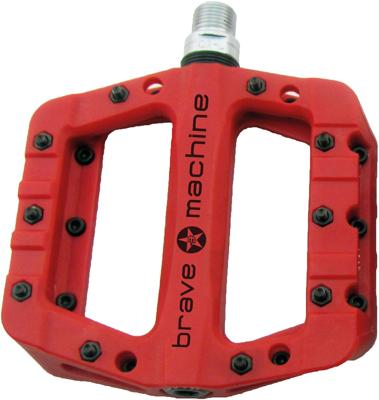 BRAVE Platform pedal dirt light red