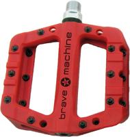 BRAVE Platform pedal dirt light red