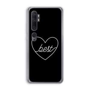 Best heart black: Xiaomi Mi Note 10 Transparant Hoesje