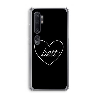 Best heart black: Xiaomi Mi Note 10 Transparant Hoesje