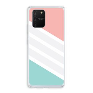 Strepen pastel: Samsung Galaxy S10 Lite Transparant Hoesje