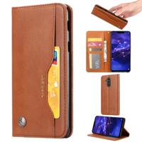 Knead huidtextuur horizontaal Flip lederen case voor Huawei mate 20 lite met foto frame & houder & kaartsleuven & portemonnee (bruin)