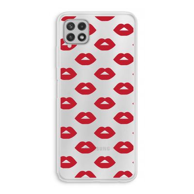 Lips: Samsung Galaxy A22 4G Transparant Hoesje