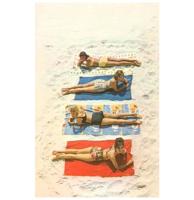 Bathing Beauties Op Handdoeken - Vintage Foto, Kunst Afdruk