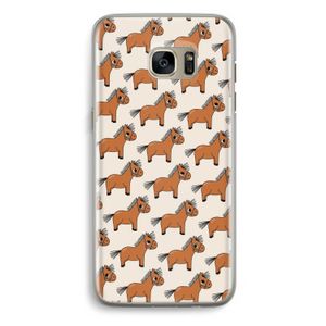 Pony: Samsung Galaxy S7 Edge Transparant Hoesje