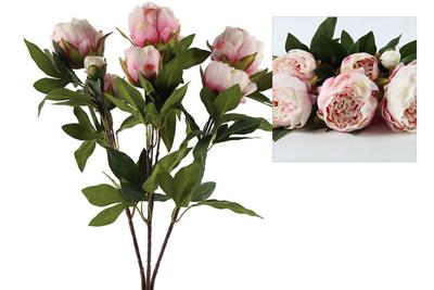Kunstbloem Paeonia Rosa roze - Countryfield
