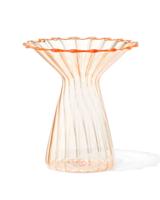 HEMA Vaas voor geurstokjes ⌀10x12cm glas met kraag geel (geel)