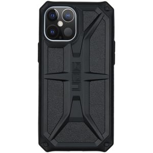 UAG - Monarch backcover hoes - iPhone 12 Pro Max - Zwart + Lunso Tempered Glass