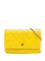 CHANEL Pre-Owned portefeuille CC à bride en chaîne (2000-2023) - Jaune - thumbnail