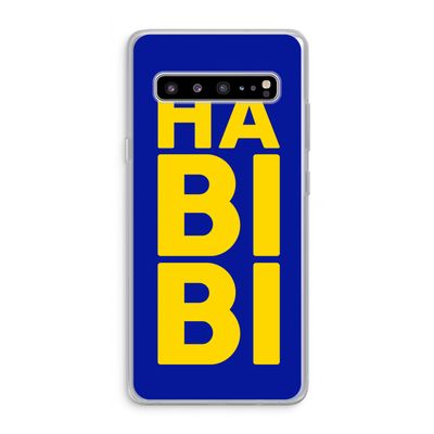 Habibi Blue: Samsung Galaxy S10 5G Transparant Hoesje