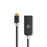 Nedis USB-C©-adapterkabel | Type-C© Male - DisplayPort Female | 0,2 m | Antraciet - thumbnail