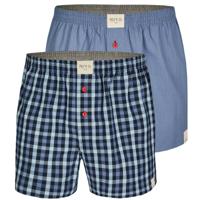 Phil & Co Phil & Co 2-Pack Wijde Boxershorts Heren PH-157