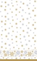 Tafellaken Snow Glitter White cel 138 x 280 cm - Duni