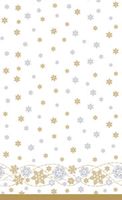 Tafellaken Snow Glitter White cel 138 x 280 cm - Duni - thumbnail