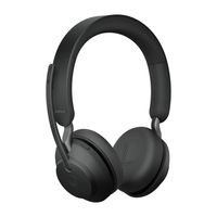Jabra Evolve2 65 UC On Ear headset Telefoon Bluetooth Stereo Zwart Noise Cancelling Volumeregeling, Indicator voor batterijstatus, Microfoon uitschakelbaar - thumbnail