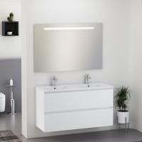 Xellanz Sephia Compleet Badmeubel 120cm Mat Wit - Luxe Badkamermeubelset