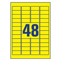 Avery L6103-20 etiket Rechthoek Permanent Geel 960 stuk(s) - thumbnail