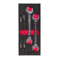 Milwaukee Foam inlay steeksleutelset | 4-delig - 4932493630