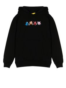 Off-White Kids hoodie en coton à logo imprimé - Noir