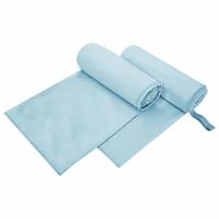 Sporthanddoeken 2 pcs Blauw 200 x 100 cm Polyester en polyamide