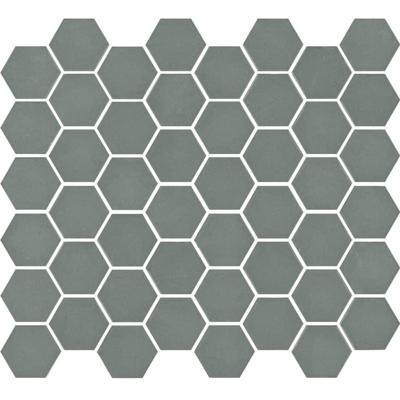 The Mosaic Factory Valencia Mozaiek Tegel Hexagon- Mat Kaki Glas Recycled 278x325 mm