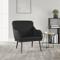 Fauteuil 63x76x80 cm kunstleer zwart