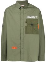 AAPE BY *A BATHING APE® chemise à logo imprimé - Vert