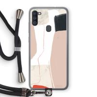 Lava: Samsung Galaxy A11 Transparant Hoesje met koord