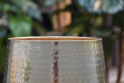 Bloempot Karakter 22x 24 cm N - goud