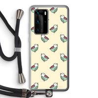 Vogeltjes: Huawei P40 Pro Transparant Hoesje met koord