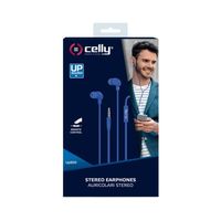 Celly UP600BL hoofdtelefoon/headset Bedraad In-ear Oproepen/muziek Blauw - thumbnail